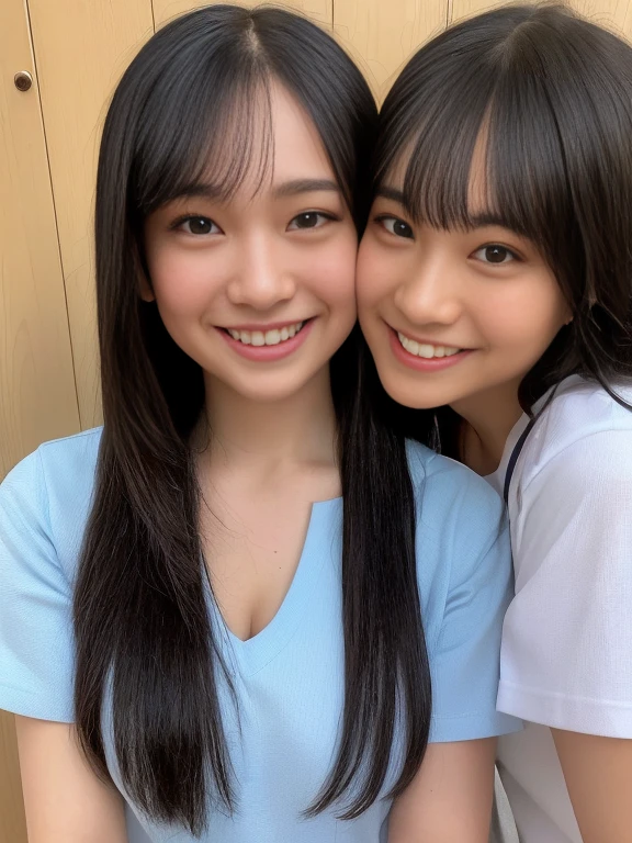 two beautiful young women hugging each other in a studio shot stock photo, two girls, two beautiful women in love, woman holding another woman, beautiful gemini twins portrait, lesbian embrace, cute girls, lesbians, two women, two models in the frame, portrait of women embracing, beautiful gemini twins, young girls, 2girl, twin, hug each other, two same girl, selfcest, twins,Tentacle, tentacle sex, rape by tentacle (skin blemish:0.8), (large breast) ((very big boobs)) (skindentation), black eye, 1woman, 25yo, (((woman))), solo, realistic, best quality, photorealistic, masterpiece, 8k, high res, solo, extremely detailed face, (professional lighting, bokeh), (light particles, lens flare, glowing particles:0.6), (dynamic pose:1.2), soft lighting, top angle view, fashionable and trendy atmosphere, japan, hotel, bedroom, bed, bathroom, ((daytime)), sky, ((looking at the viewer:1)), (looking at the camera),(portrait:0.6), (whole body photo:1), gorgeous, lay down, keep original facial proportion, wide shoulder, (medium breast), (medium hair), brown hair, floating hair, lips, lipstick, seductive smile, floating hair, smile, open mouth, teeth, (underwear:1), lace bra, panties, eyelashes, mole, (mole under eye:1),