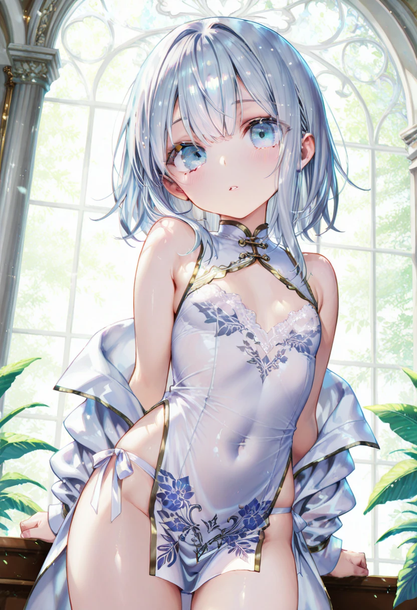 8k, highest quality, masterpiece, Wallpapers by Unity 8k, (One Girl) , 17 years old、 Perfect detail, (Best lighting) , (非常にComplexディテール)、 1girl, Round eyes、Very detailed, Complex、Small breasts、 smile、No sleeve、side boob