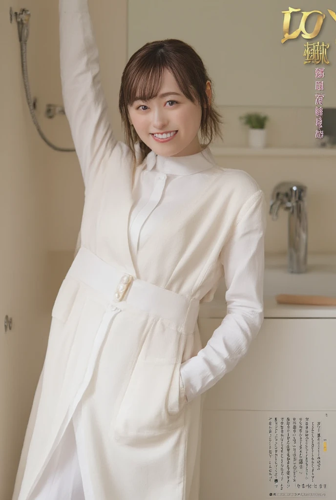 (photo practical:1.4), (hyper practical:1.4), (practical:1.3), (Smoother lighting:1.05), (Improving the quality of cinema lighting:0.9)、Natural light、Professional photos, practical portrait,(Japanese beautiful girl、18-year-old high school student),, Beautiful face and eyes, Very cute face, smile, vitality, vitality, (A sexy uniform with a wide open chest:1.2、The chest is open wide and her breasts are exposed、Her clothes are open and her naked body is visible、Showing her boobs、very beautiful small breasts、Beautiful cherry-colored areola、Erect nipples、Small butt、Shaved),The hem is short and the lower half of the body is visible、No underwear、 (Upper body nakedの女子高生:1.4), (district), Portrait of sexy girl, (View from below:1.2)、School classroom、During class、No underwear、No underwear、No bra、topless、Upper body naked!