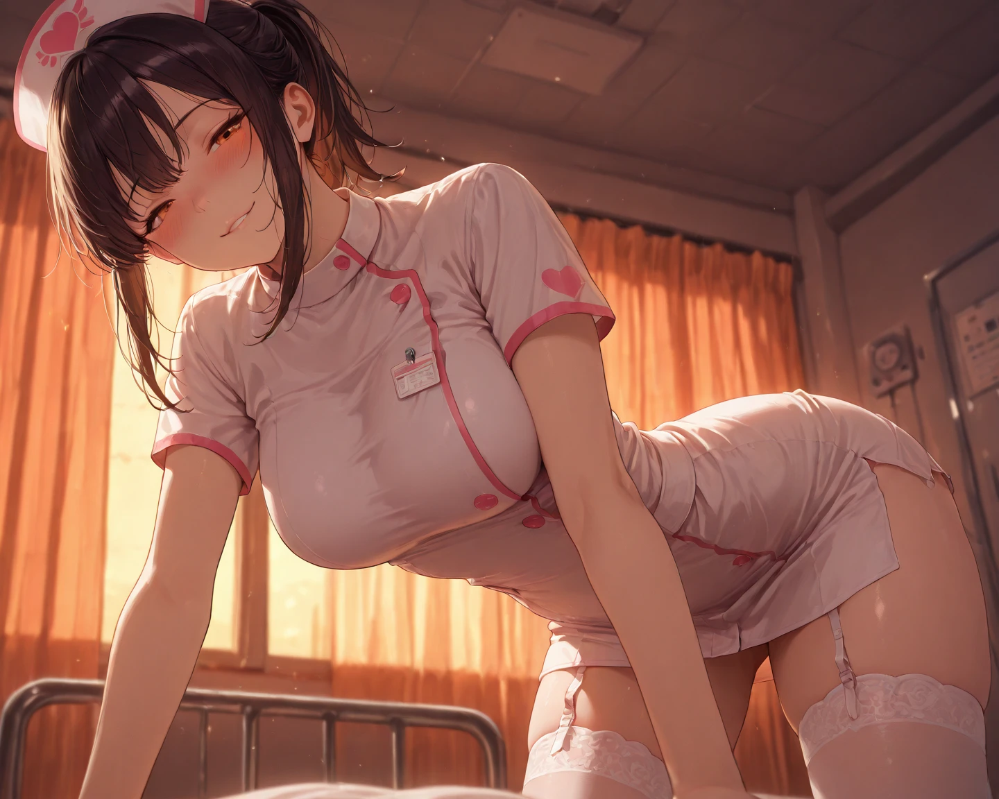 anime big breast,boobgasm,Exquisite facial features,beautidful eyes,The pubic contour is transparent