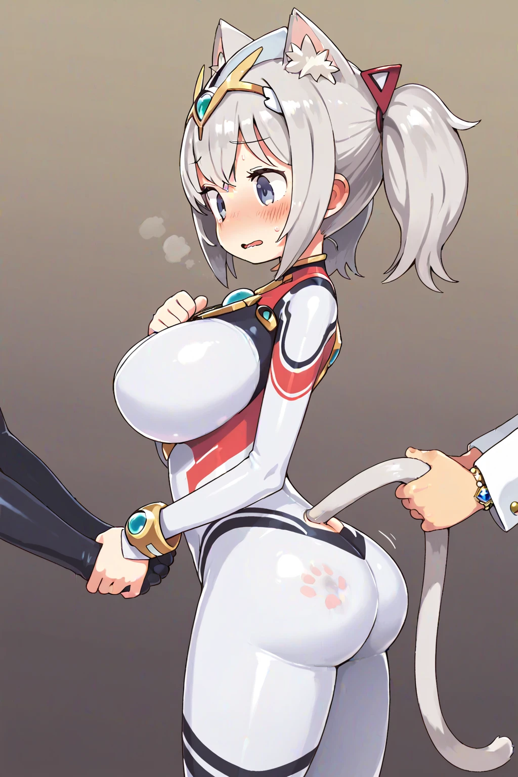 A man with a huge veiny black penis、Calm,(True to prompts),(Staying true to LoRA)、(ネガティブTrue to prompts)、((Lateral figure))、Long silver hair、White and blue tight clothing,Bunny ears、((((Doggy style Sex))))、girl、(Super big breasts squirting a lot of breast milk),(Ahegao),(Eyes Wide Open)、(orgasm),(Acme)、(Busy Street)、(Many people々々々々々々々々々々々々々)、(sunny)、(blue sky)、(Best lighting)、{{{Browsing Caution}}}、{{{{masterpiece}}}}, {{{{Highest quality}}}}, {{{ultra-detailed}}}, {{shape}}, {{{Very delicate and beautiful}}},{{extremely detailed CG}}、{{unity 8k portrait}}、{{Fabric Shading}}、{{super detailed skin}}、{{Perfect Anatomy}}、{{detailed}}、{{Dynamic Lighting}}、{{{beautiful detailed eyes}}}、{{{beautiful detailed Face}}}、(Perfect Legs)、(Perfect breasts)、(Perfect pose)、(Perfect body)
