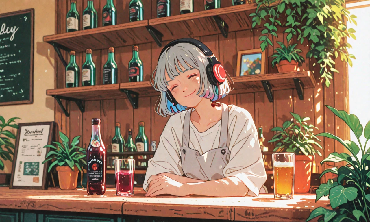 (extremely detailed fine touch:1.3), (((semi-rimless round eyewear:1.3))), (headphone:1.2), short hair, blunt bangs, 1girl, solo, bare arms, drunk,indian style, drooling, slightly open eyes, big open mouth, Japanese sake bottle, drinking japanese SAKE, sitting on a cushion, Japanese tatami room, on
glass cup, HINOMARU background