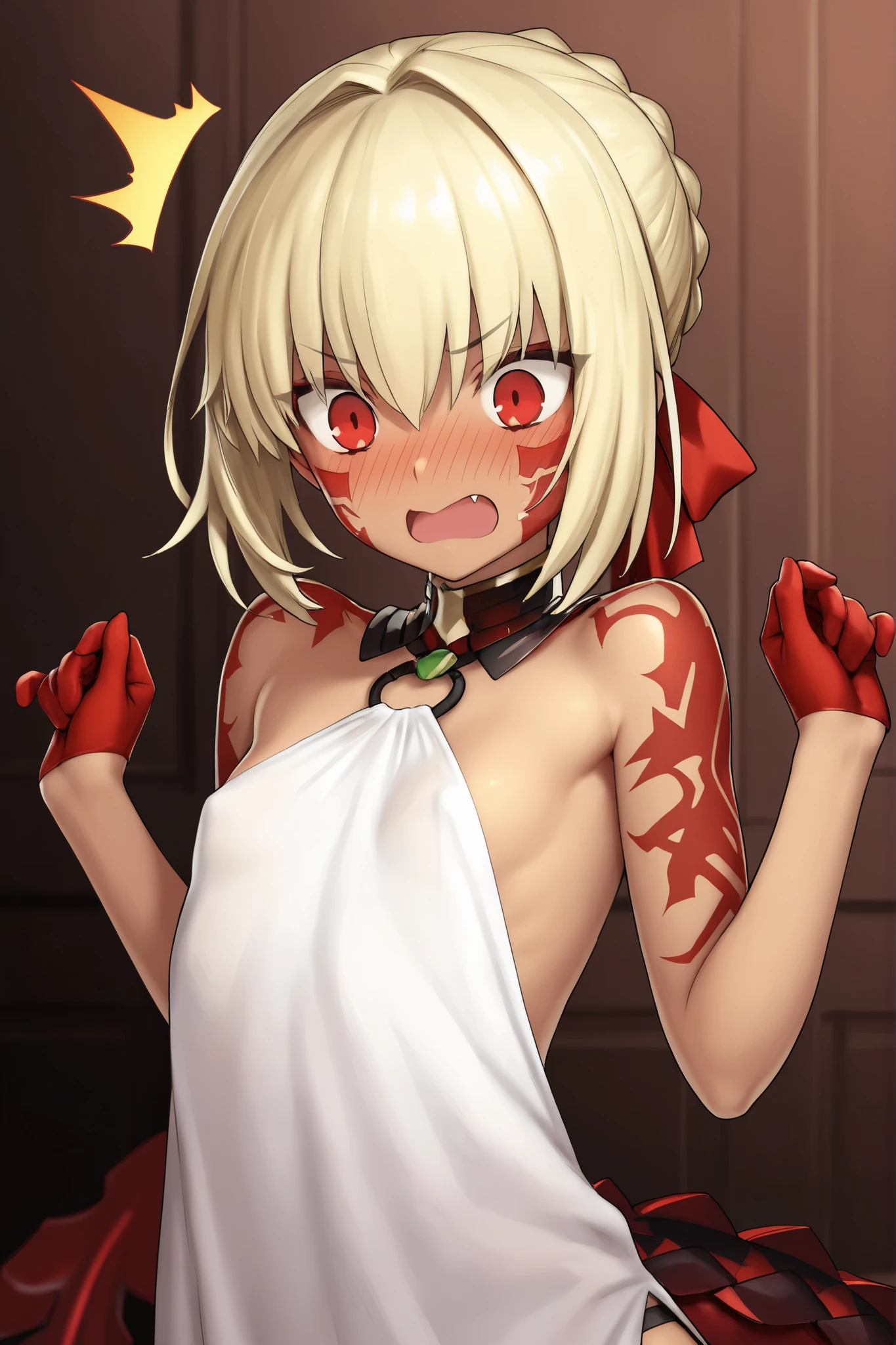 Highest quality、Sexy Baby Lizardman, Skimpy micro underwear、Lizard head、Pink eyes without highlights、Sweat、Embarrassing、Gay、キュートなFairy taleルームの背景、cute、Leather Handbags、Pastel color knee-high socks、Choker of Hearts、White Breath、Licking lips、Drooling、Obscene language、Obscene pose、Sexy Dance、Pink steam、、strip、A man wearing ribbon pantieagazine cover style illustration、Fairy tale、bed、Holding a condom、Pulling off panties、Cute stuffed toys