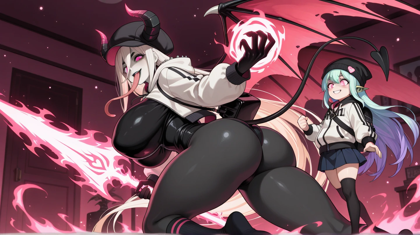 score_9、score_8_above、score_8、estilo cheered up、fountain_cheered up、Masterpiece、of the highest quality、Extreme Takes Off、8k、playa、1 girl、alfa、Side view of the body、looking back at the audience、side view、side view of 、cellulite butt、、large eyes、gorgeous、young face、sweat a lot、、a seductive smile、enthusiastic、happiness、Queen、a soft smile、come、、Body of Venus、chubby、、whole body、chubby、wide hipsthick thighs、hyper hip、hyper chest、huge breasts、hyper ass、huge ass、sensual、Body of Venus、、swollen nipples、、bbw、perky breasts、black nippatriarch、boss、、へそearrings、nringpmg、earrings、Android 21、black sclera、colored sclera、colored skin、wide、pink skin、pointy ears、Red eyes、by white、exposed shoulders、black nails、bracelet、sleeveless、earrings、フープearrings、joyaanicura、strapless、cola、tube top、