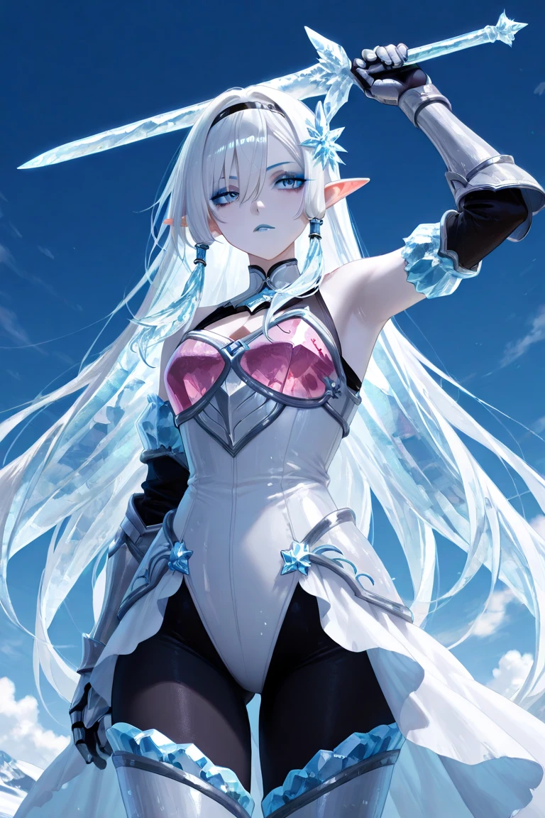 ((ultra realisitic)), ((picture-perfect)), ((face perfect)), ((ultra detaild)), ((perfectbody))a warrior elf girl