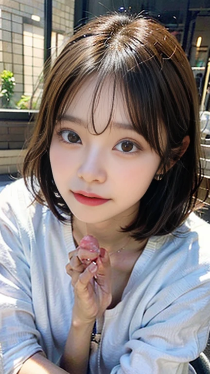 there is a woman wearing a pink hat and a pink dress, ulzzang, wan adorable korean face, wearing a chocker and cute hat, young adorable korean face, she has black hair with bangs, beautiful south korean woman, korean girl, jossi of blackpink, blackpink jennie, young cute wan asian face, jinyoung shin, portrait of jossi of blackpink