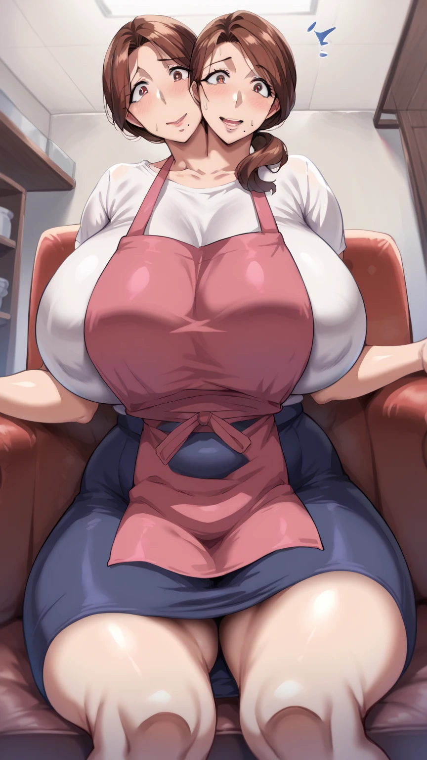 ,Mature Woman,Leg spread, Overflowing breast milk,,Nipples become erect,vapor,Sweat,体から出るvapor,,Voluptuous body,Looking down at the viewer,,,Huge breasts,Showing pussy,(),Low - Angle,Chubby,vaporに満ちた部屋,(Breast milk squirts 1.5),Thick tongue,(Large amount of breast milk),Dripping saliva,