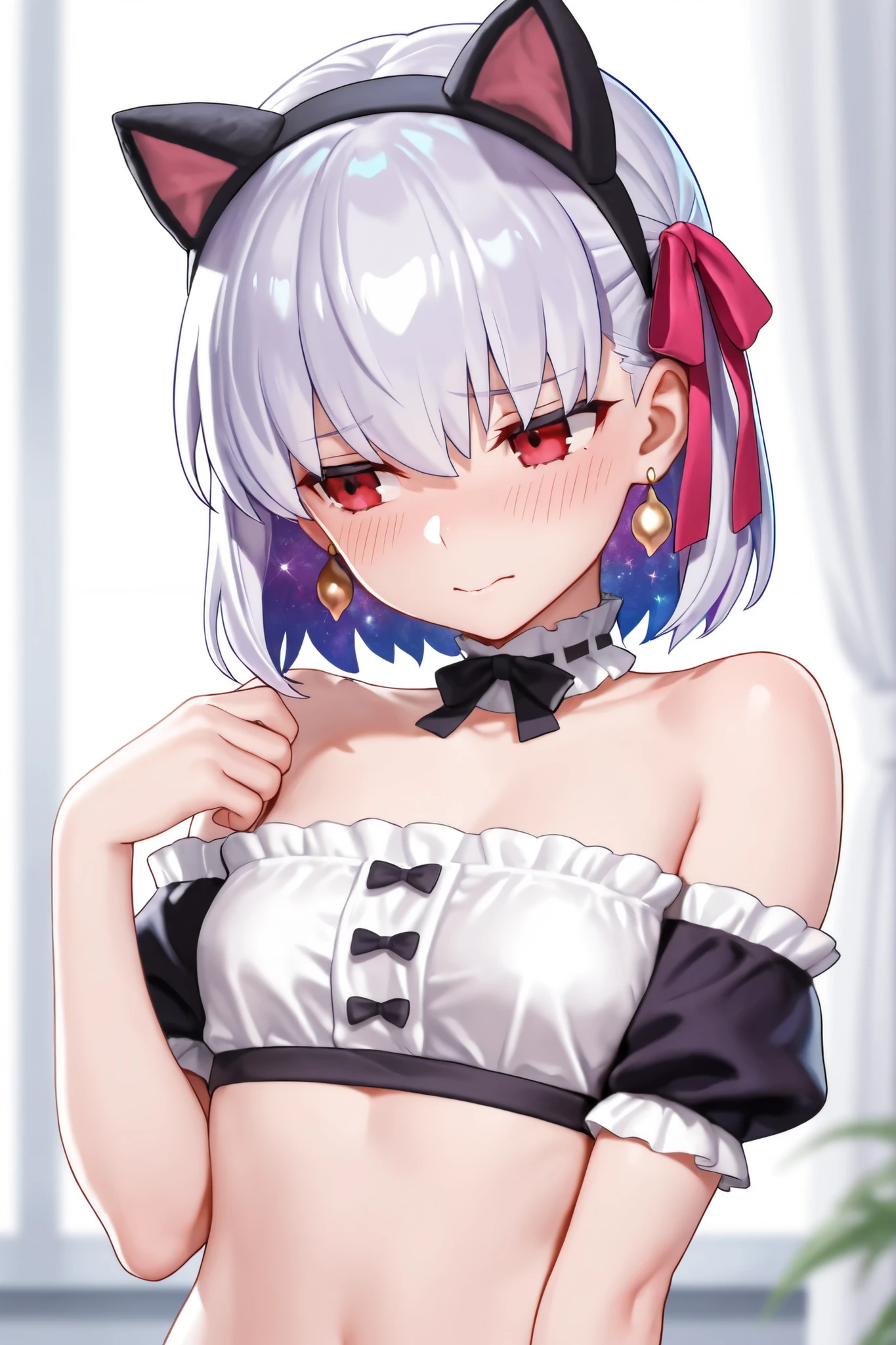 Curren Chan,horse ears,NSFW,1 girl,,,chest,尖ったchest,cleavage,underboob,side boob barbosa,(blush),((embarrassing)),Spread and masturbate((white micro bikini))first round(((chestを持ち上げる)))((view from below、seen from below))upper body up