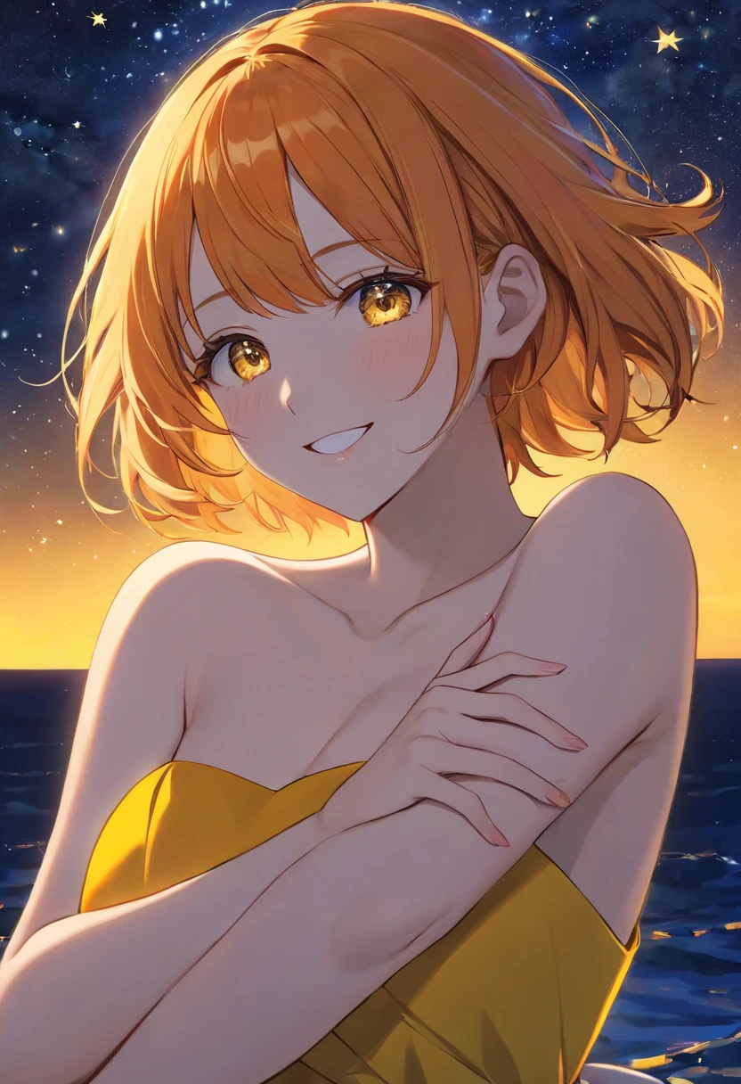 (ANIME ART STYLE), nami from one piece, wearing lingerie, blushing, standing, full body head to feet, wall background, (NSFW), (ANIME ART STYLE),