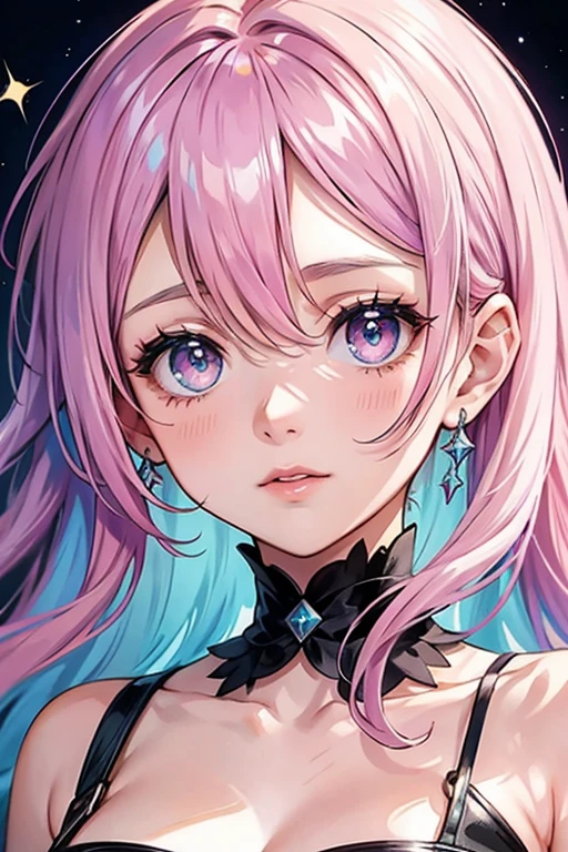 (top-quality:1.3)、(​masterpiece:1.3)、(ultra -detail:1.3)、(wall-paper、1 girl in、liar、JingliuV4:1.1)、([Diamonds:1.3|The eye]:1.2)、([opal:1.9|gradient_hair:1.1]:1.2)、(Variety of hairstyles:1.2)、(Variety of hair colors:1.5)、(hair dripping:1.1)、(Detailed hands and fingers:1.2)、(Detailed super oily glossy skin:1.1)、([Wetty:0.8|MuCoi])、oily shiny thighhigh、colourfull、Look at viewers、Variegated eyes、、uniformss、white backgrounid、full body Esbian、Evil crown、(corrupt、(Tattoo on the sparkling pink pubic area)、evil smile、Eyes of the Sky、Half closed eyes)