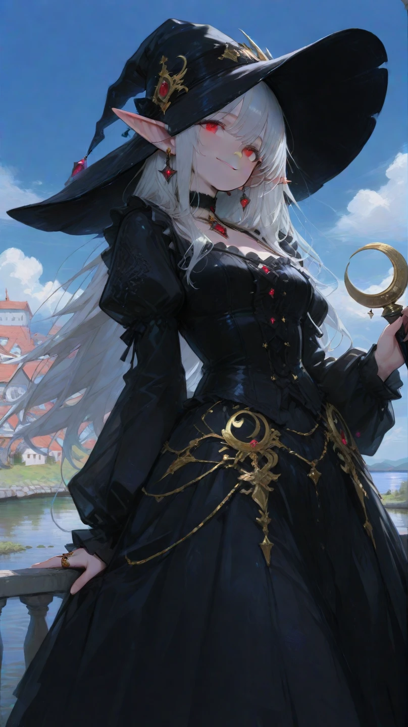 (Master Masterpiece、beste Quality、highestres、offical art、Beautifully Aesthetic:1.2)、(Master Masterpiece、beste Quality、beste Quality、offical art、Beautifully Aesthetic:1.2)、(Master Masterpiece、beste Quality、beste Quality、offical art、Beautifully Aesthetic:1.2)、(1girls:1.3)、extremely detail、(Fractal Art:1.3)、colorfully、Supreme Details、「Enchanting witch from another world」This painting titled、It depicts a captivating beautiful witch manipulating magic in the castle gardens without limits。The castle spreads out、The garden there is、It creates an atmosphere as if a door to another world has appeared..。

Standing at the center is、Beautiful witch in a sophisticated dress。His face is meticulously drawn.、He has a profound expression on his face, as if he strongly wishes for something.。In her hand is a luxurious wand.、From that wand is emitting mighty magical powers。 The magic cast is、It was released as an explosive force from the tip of the wand.、The energy that reverberates through the garden as a beam of colorful light is very powerful.、A beam of light makes a large trajectory in the sky。

The charm of this painting is、The mighty and enchanting beauty of the witch、ve、It skillfully captures the mystique of the garden.。 、And the witch's facial expressions and movements are very realistic.、It has the power to draw the viewer into the place。

Moreover、the light and shadow production is also stunning。The beam of light emitted by the cane is、Illuminate the gardens and castle、pure、Creates a sense of distance from the visual light source to the witch.。Quality produces realistic images、It can convey visual beauty and story appeal at the same time。

This is、Not only visually appealing works、It is a work that further enriches the visual experience by drawing a story.。 」We are thinking about the theme to the fullest。The images are very realistic and、Very detailed and、Must be a high resolution 16k。Sony F and 24-105mm f / Use a Sony Alpha 4 mirrorless camera with 1G OSS lenses。ISO sensitiv