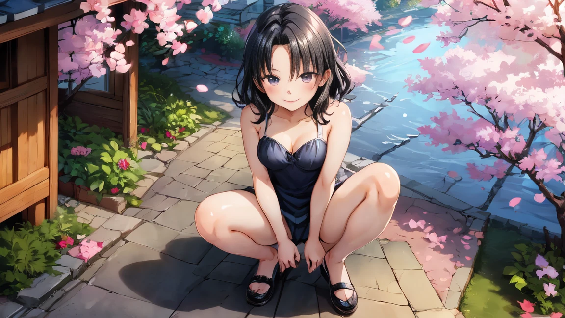 in 8K、NSFW、Full body nudity、Detailed pubic area 、(small tit、looking upwards、erectile nipple、big areolae)Pubic area 、hair、open one's legs