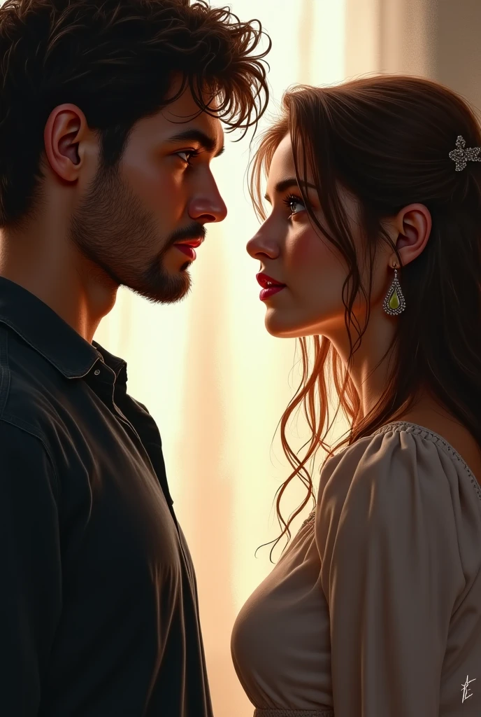 Real image handsome cute couple love 4k hd grow face