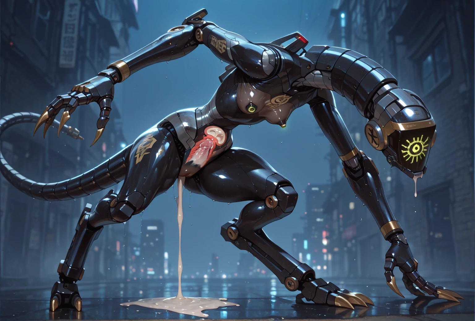 (masterpiece、8K、Ultra-delicate、hight resolution),(((Female Ultraman))),(((No muscles,large Boob))),(her head is tapering,The body is made of red and silver,pink armor,The arms present a streamlined design,On the chest there is a round calculator,Looks tall and thin,The overall shape is streamlined、Modern),posed for photo,high-angle,city ruins,backgroung details,(((full body Esbian))),独奏,(((Huge feeling))),NSFW,Cameltoe,(Dynamic victory Pose:1.2),from below,ass focus,the morning sun,(????? clitoris:1.3),((Open pussy:1.5)),((wet pussy:1.2)),(long silver hair:1.1),red blush,smile,((from behind:1.2)),((ass)),((all-fours:1.2)),(Raise your buttocks high:1.2),(???:1.2)