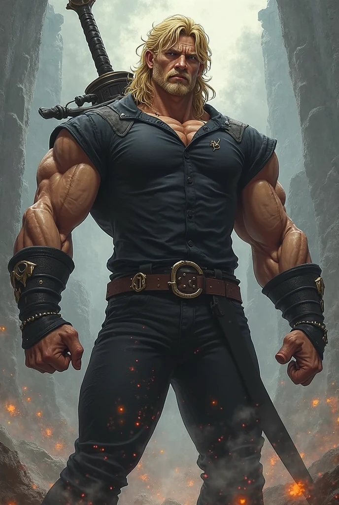 (((Luxurious shoulder length blond hair and sexy smirk.))) (((18 years old.))) (((18yo.))) (((Cute smirk.))) (((Single character image.))) (((1boy))) (((Looks like beefcake male fantasy character.))) Create an enchanting AI-generated image of a charismatic and irresistibly attractive man in a high fantasy realm. He should exude rugged, dashing charm that captures the attention of every onlooker, particularly the adoring gazes of countless women. This character must embody thrilling and exciting qualities, but his arrogance should be evident in his posture and expression. Fantasy art. Fantasy character. He is expressive and has a lot of personality. Has the body of a male model and a perfect male physique. (((He seems flirty, sexy and rough.)))(((Seductive like a sexy villain.))) (((Very sexy abs.)))(((Sexy tattoos.))) (((He looks like a sexy male sorcerer who practices the dark arts.))) (((Dark and eerie background.))) 18 years oldHunk , looking at viewer, photorealistic, perfect face, perfect face, beautiful big gym built, , open shirt, black pants, straight,
dungeons & dragons, fantasy adventurer, fantasy NPC, attractive male in his mid 20's, ultra detailed, epic masterpiece, ultra detailed, intricate details, digital art, unreal engine, 8k, ultra HD, centered image award winning, fantasy art concept, digital art, centered image, flirting with viewer, best quality:1.0,hyperealistic:1.0,photorealistic:1.0,madly detailed CG unity 8k wallpaper:1.0,masterpiece:1.3,madly detailed photo:1.2, hyper-realistic lifelike texture:1.4, picture-perfect:1.0,8k, HQ,best quality:1.0,
best quality:1.0,hyperealistic:1.0,photorealistic:1.0,madly detailed CG unity 8k wallpaper:1.0,masterpiece:1.3,madly detailed photo:1.2, hyper-realistic lifelike texture:1.4, picture-perfect:1.0,8k, HQ,best quality:1.0,