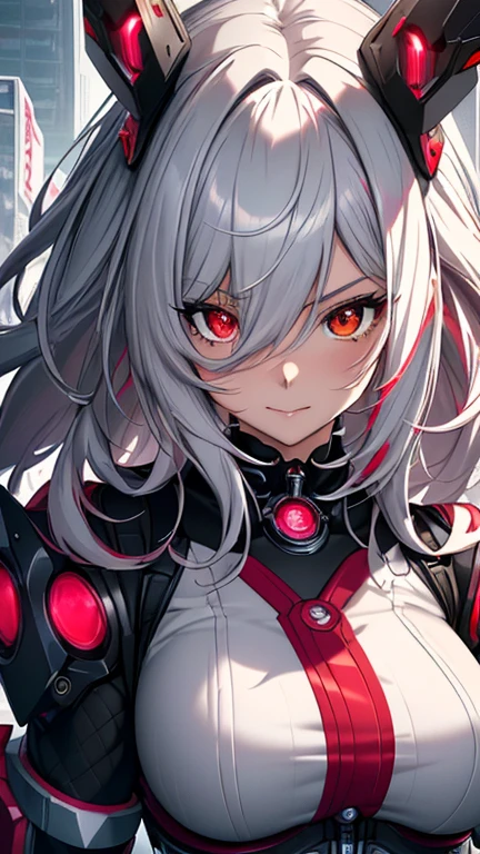 最high quality、Best image quality、masterpiece、girl((18-year-old、 By becoming、Best Bust、Medium Bust,Wide open breast tea、Red glowing eyes,Silver Hair、Disheveled Hair、Long Hair、thin,The highest valley、Beautiful valley、White wristband、smile、hair ornamentany accessories、Black space suit、red body line、Angle from directly above、Disheveled clothing、Show the whole body,Floating State、Excited face)),high quality、Beautiful art、background((Institute for Space Research))、Flight、Flying debris、Written boundary depth、movie、Visual Arts、Perfect art、8K,Genuine、depth((Earth))