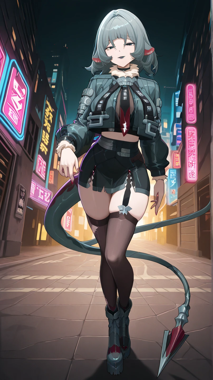 a beautiful snake girl, modern world, dangerous, highly detailed clothing, narrow pupils, full body shot, sexy, Lamia, woman, great shapes, dynamic art, Snake Girl, Modern Clothes, City, Bright Colors, Street style, sexy, Snake Girl, Naga, Lamia