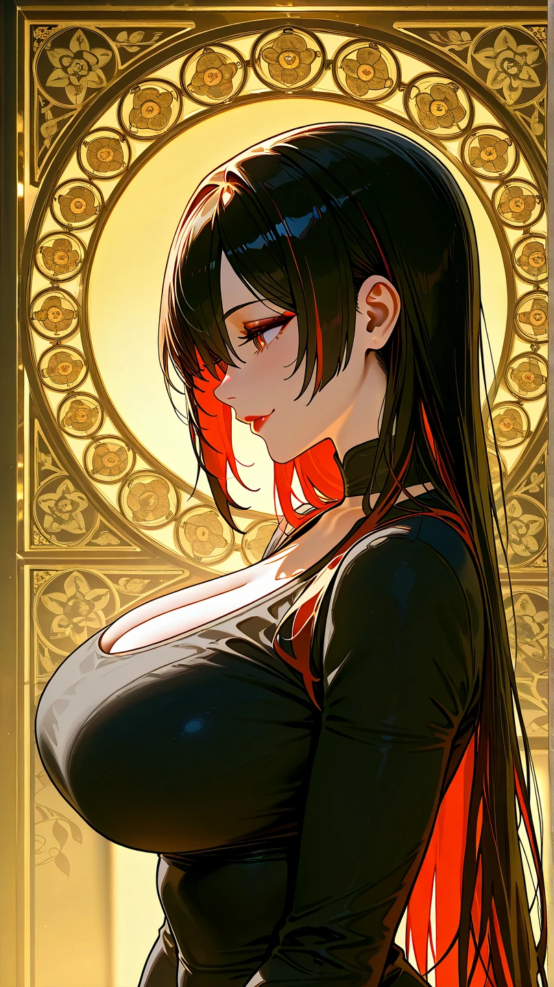 anime - style illustration of a woman in a black dress with red hair, fine details. anime. tentacles, beautiful elegant demon queen, anime fantasy artwork, goddess of the underworld, detailed digital anime art, beautiful succubus, dark goddess with six arms, anime fantasy illustration, yoshitakka amano karol bak, covered with tentacles, (ultra high res, best quality,), (8k, raw photo, best quality, masterpiece), technological sense, best quality, masterpiece, illustration,CG ,unity ,wallpaper, official art, Amazing, finely detail, an extremely delicate and beautiful,extremely detailed, highly detailed, sharp focus,rich background, (real person,photograph), ((high detailed skin))
