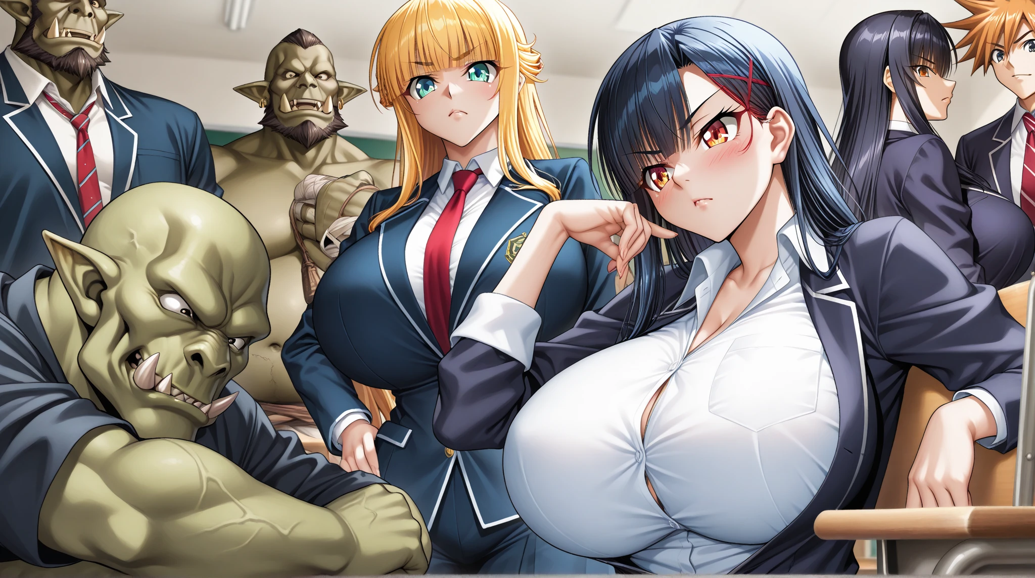 ((Vulgarity:1.37)),Mizuhara Chizuru Mizuhara Chizuru ,Seeding uncle and NTR mature woman sex,[NSFW Support]，Cleavage，uniform,Remove underwear,((Big Breasts)),((bigきなお尻)),Ahegao,cry,Drooling,Excessive sweating,Flushing of the skin、((Sex with an orc and ejaculation:1.3)),((Cum on face and chest:1.3)),((Have sex with a lot of guys:1.3)),((Anal Pearls(big):1.4)),((Prostitute:1.5)),((Service:1.3)),Perfect lighting,Perfect body,randomな表情,リザードマンにrapeされる,Dynamic pose,((rape:1.3)),((Cum deep down my throat:1.3)),((Exposed breasts:0.7)),((Anal sex with a lizardman:0.8)),((A man touches my breasts:0.7)),((Serving with breasts:1.3)),Kiss of submission,Woman Drowning in Pleasure,Shoot the aphrodisiac,((Semen in hair)),Sexual services on crowded trains,random,collar with long laces,Drain urine using a catheter