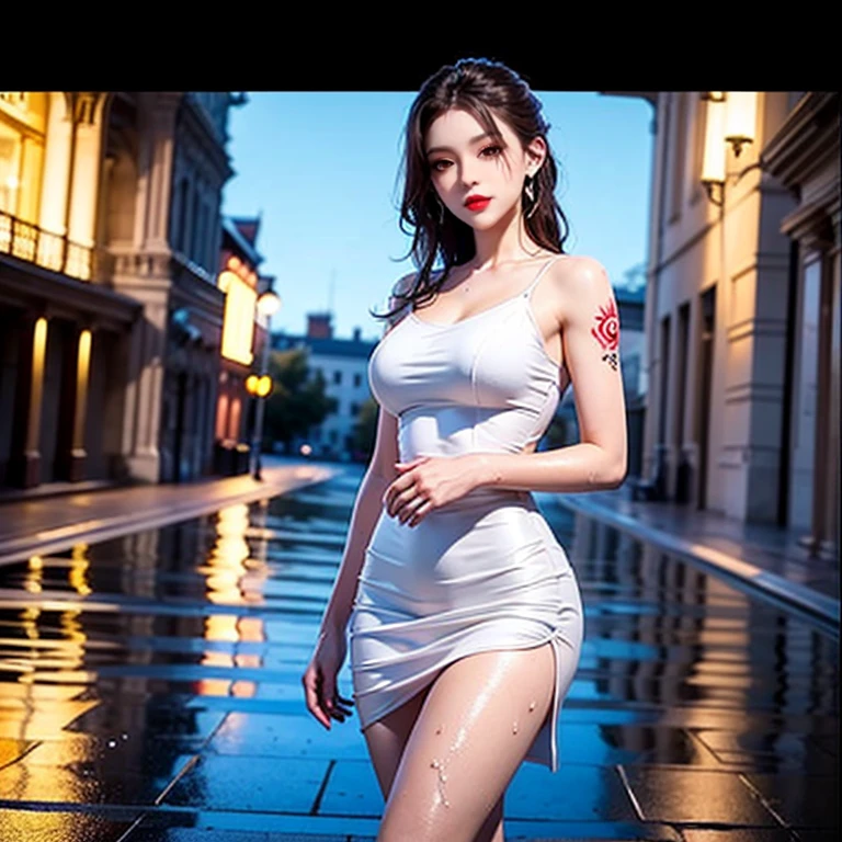 35mm photograph,1girl wear a dw13\(sliverderss\),male focus,light smile,light,dancing,(Waste incineration plant:1.2),short hair,(look at looking at viewer), rim lighting, studio lighting,dslr,ultra quality, sharp focus, tack sharp, film grain, Fujifilm XT3, crystal clear, 8K UHD, highly detailed glossy eyes, high detailed skin, skin pores, ,