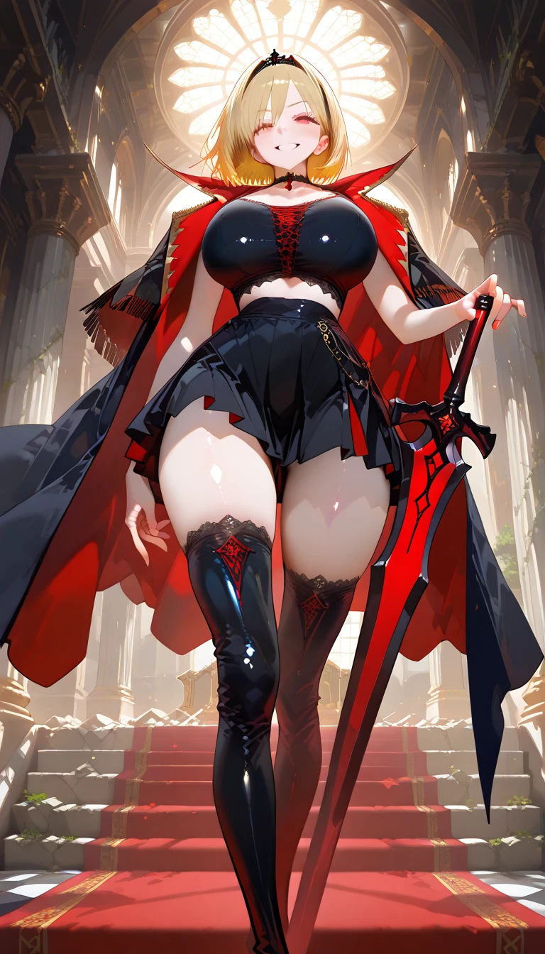 anime girl in a black dress with a red cape and a sword, cushart krenz key art feminine, extremely detailed artgerm, style artgerm, ! dream artgerm, trending on artstation pixiv, artgerm on artstation pixiv, from girls frontline, style of artgerm, shadowverse style, astri lohne, 1 boy, penis, footjob, NSFW, cum on feet
