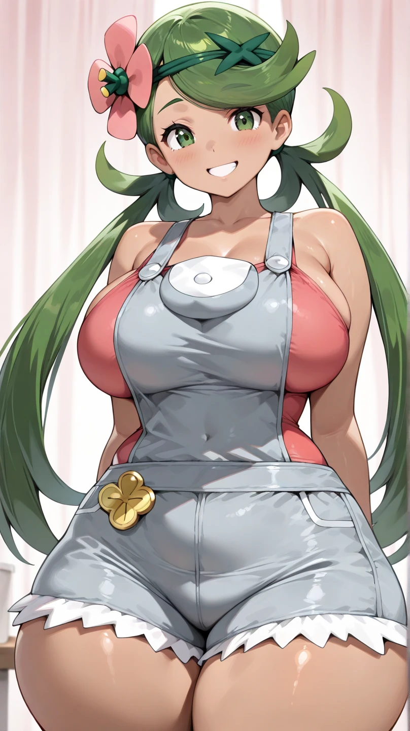 (Kizi:1.2), (double braided hairstyle:1.2), (huge boobies:1.3), (high qualiy:1.2), (standing alone:1.2)