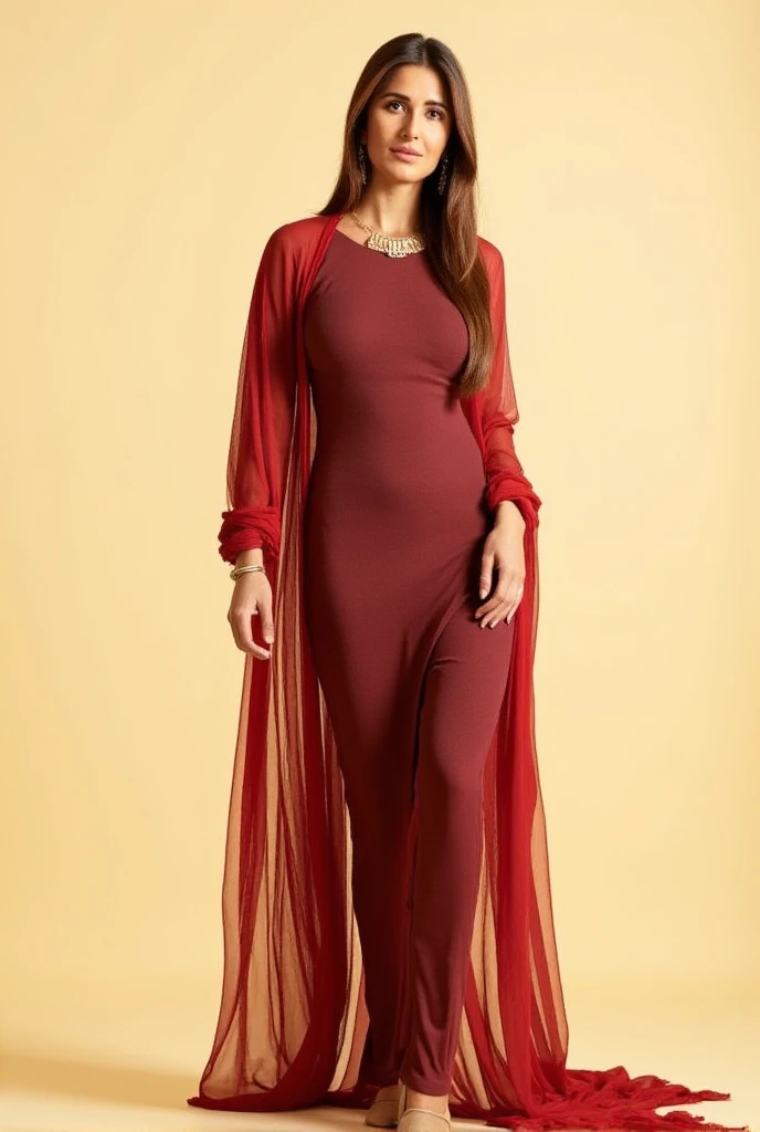 the beautiful,slender thin and prettiest Malaysian muslimah adult girl with beautiful cheeks wears red colour parrot lycra turtleneck unitard catsuit covered with many scsles and always wear white red colour parrot lycra elastane stretchy dance wear hijab covered with many scales.She is perching on the tree.