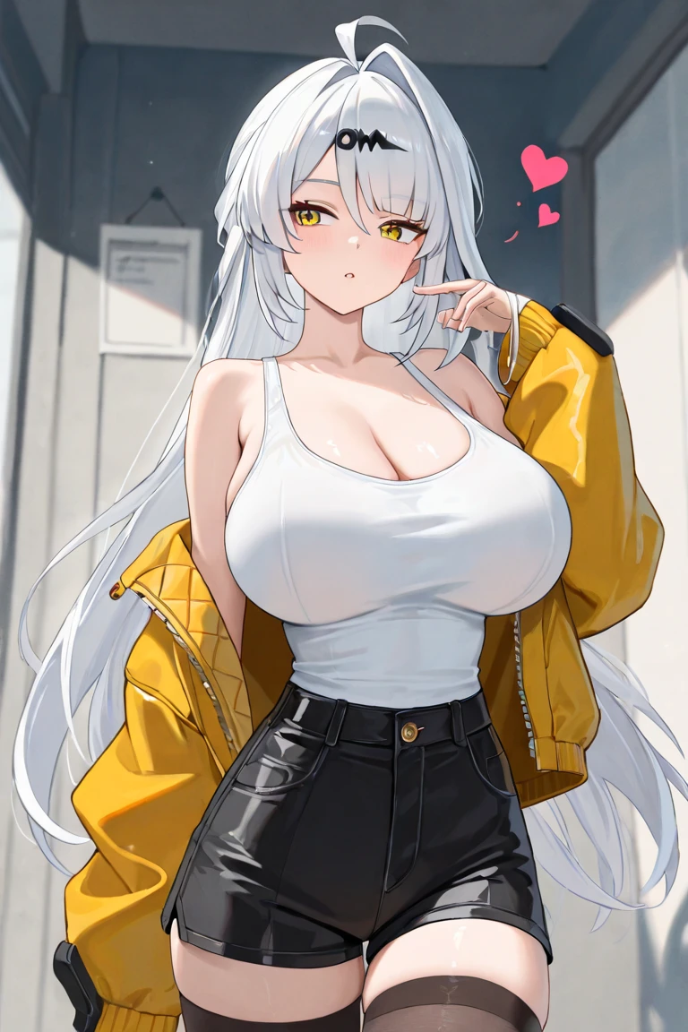(best quality, 4k, 8k, highres, masterpiece:1.2), ultra-detailed, detailed face, detailed lips and eyes, attractive appearance, expressive face, realistic,
BREAK BLARKY beautiful caucasian woman with very long straight white hair,(yellow eyes),fair skin,expressive face,attractive appearance,animal ear fluff,animal ears,extra ears,fox ears,fox girl,fox tail,long hair, bangs, hair between eyes, large breasts, blush, (19-year-old, height 162 cm), BREAK floating hair,
(Full body shot), (colourful bikini), slightly from above at an angle, bent knee, sunglasses, travel bag, taking off jacket, open mouth, happiness, skipping, walking, outdoors, bright sunshine, parking lot,