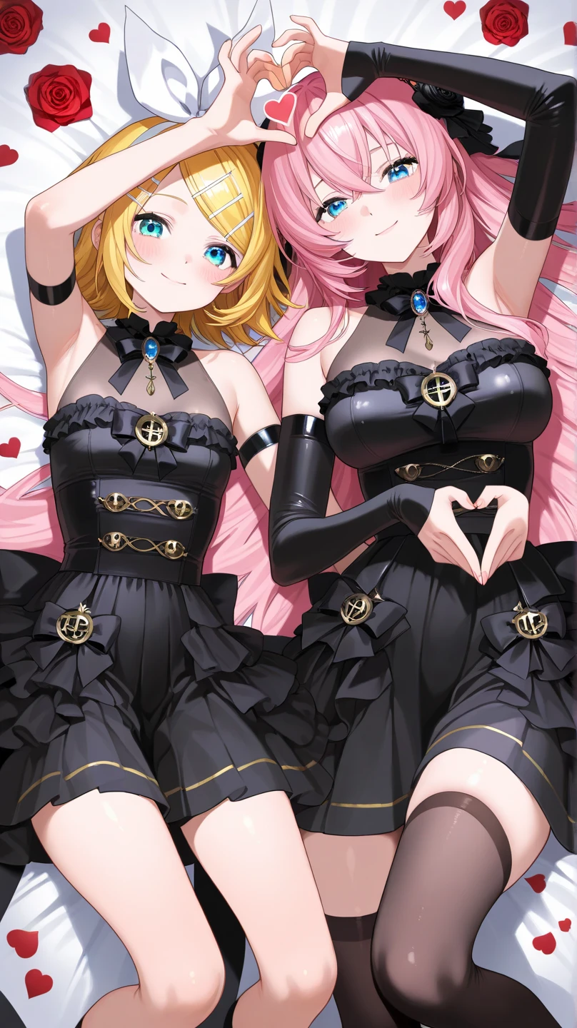 ，twincest，whaite hair，stocklings，Sister mature female dressed in black，My sister Lori is cute with pink hairpins，