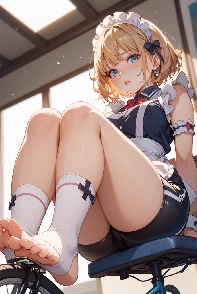 from front,focus on panties,fine underwear,black panty,flat chest
,BREAK,
zetadef, braid, hair intakes, twintails, hairband, ,gyaru, collarbone, bow, loose bowtie, BREAK,(((white shirt))), collared shirt, long sleeves, bracelet, wrist scrunchie,blue skirt, pleated skirt,
clothes around waist,
,BREAK, 
{{{troubled face:2.0}}}, troubled face,smile, open mouth, looking down at viewer
,BREAK,
,Squat,looking down at viewer,Squatting, (((from below:1.3))),
((masutepiece,hight resolution)), masutepiece, Best Quality, , absurderes, Perfect Skin, Detailed skin texture, ultra-detailliert, 8K, Intricate details, beautifull detailed face,hight resolution, 1girl ,from front.
indoors,locker room