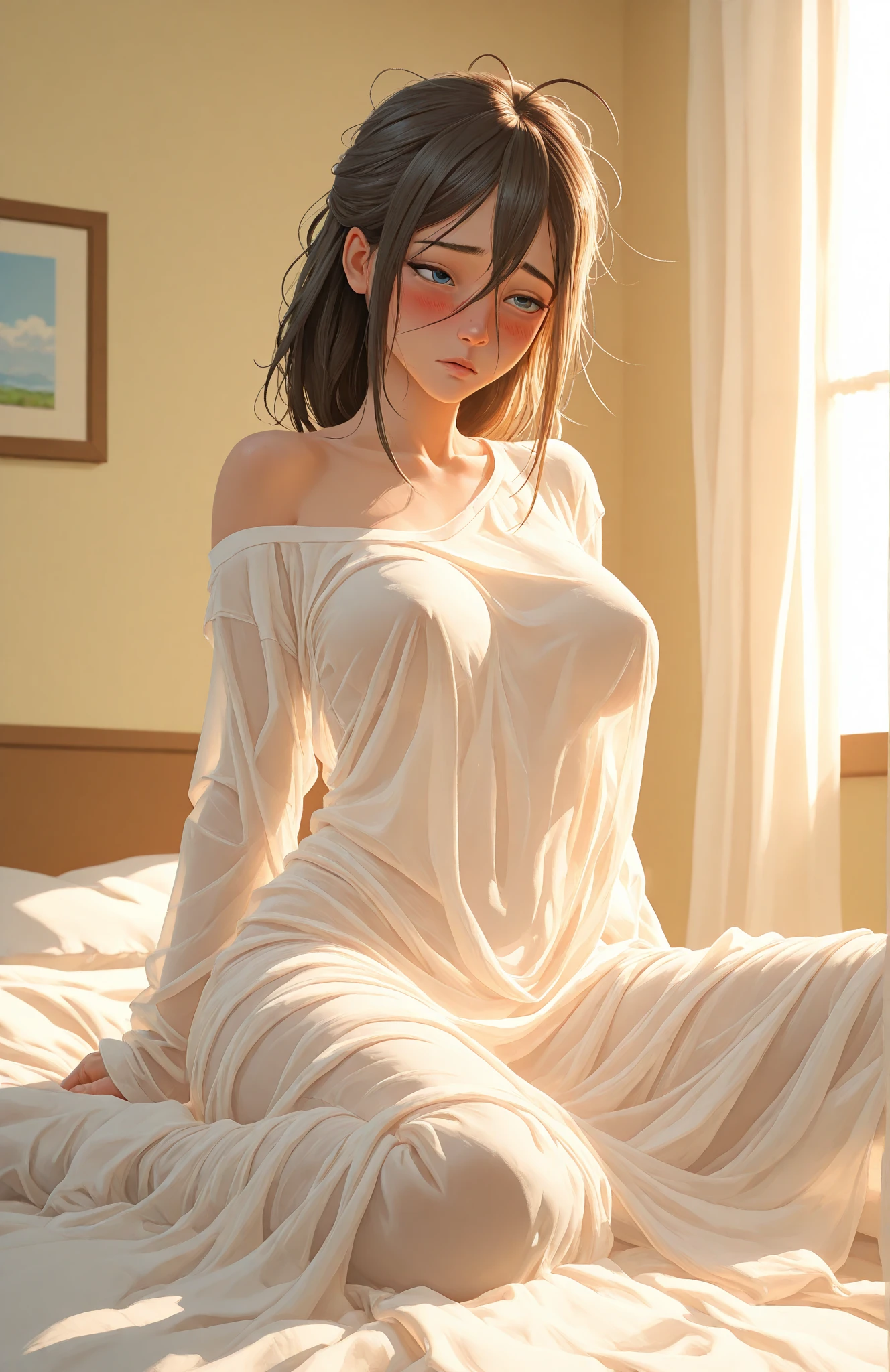 beautiful girl child Beautiful Skin Beautiful breasts yukata Eros tatami Lying on your back