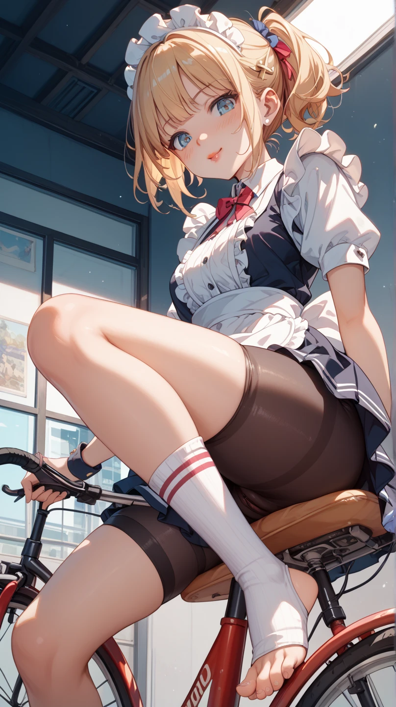 (8k、Highest quality、highest quality、masterpiece)、Detailed face、One girl、one boy、blondes、 ((Brown skin:1.4))、blondes、short hair、Grey Eyes、blush、Embarrassing、Embarrassed、Open your mouth、big breasts、((naked pussy)、Full body portrait、kirt Lift、 Sailor suit、school uniform、Black Pantyhose、Black Loafers、big penis in pussy、love juice、pussy juice、sex、on the train、dildo