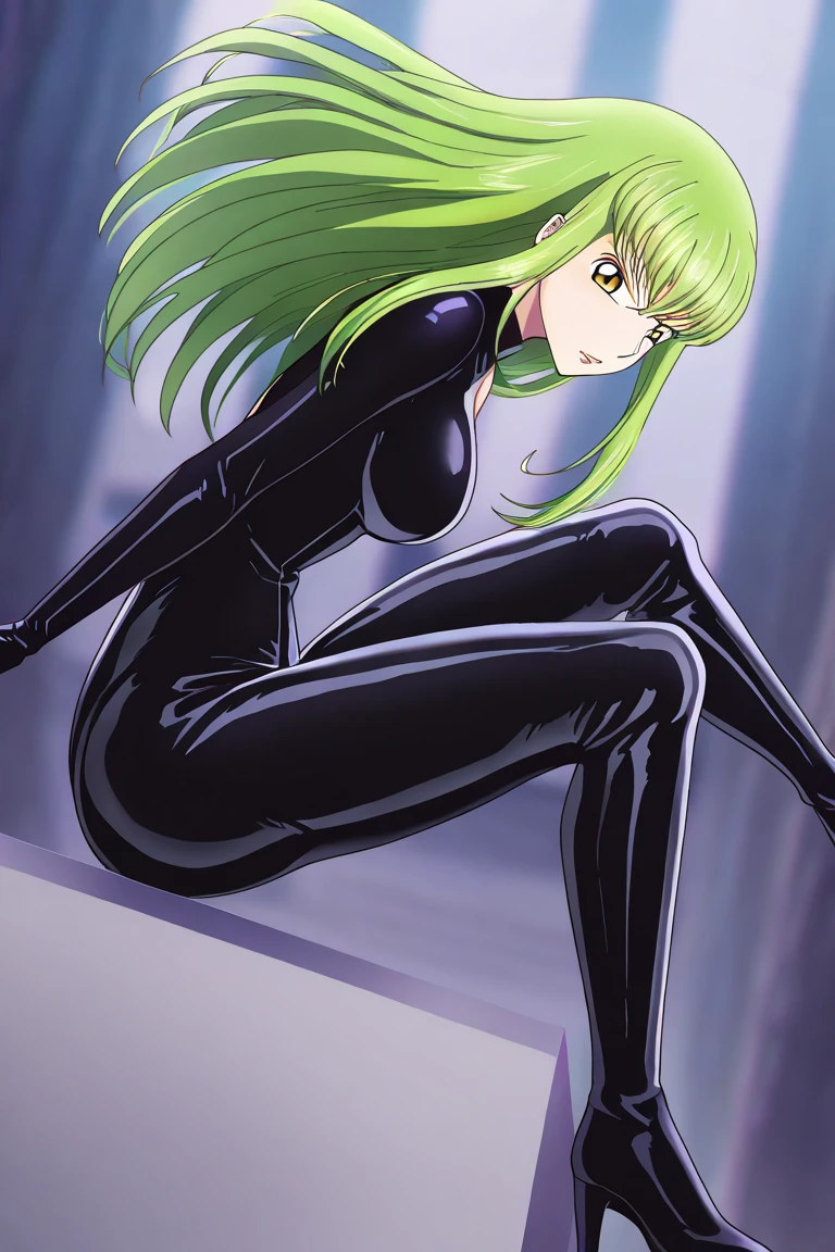 1girl, c.c., code geass,
indoors, hotel room, latex, straitjacket, latex bodysuit, miniskirt, high heel boots, latex gloves,
masterpiece, best quality, ultra detailed, high quality, illustration, perfect anatomy, <lora:tesomu-10-epoch-color-sdxl_1:1>