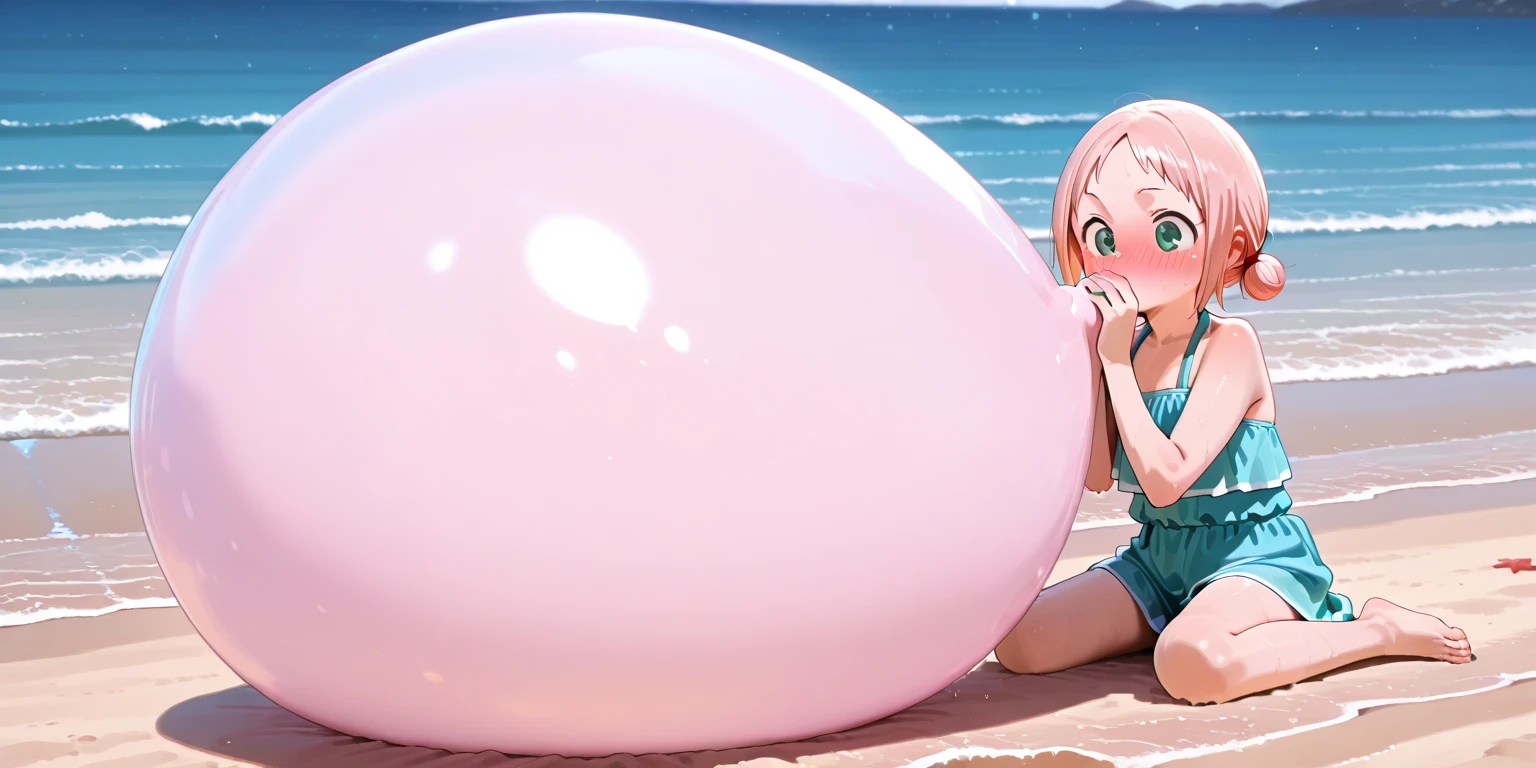 Twintails Hair Bow, pink hair,Big Baby Bump pregnant, bra and underwear, Big boobs, nipple, cum, Big pink Balloons,16 years girl, Big pregnant Belly, Big Pregnant girl, Largest Belly of Pregnant, Huge Pregnancy, background beach,Huge 9 months Pregnancy Belly,huge belly expansion, huge belly girl