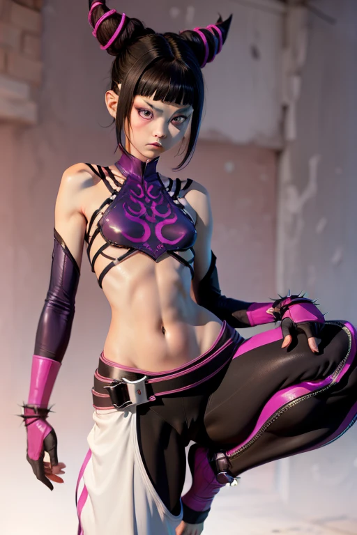 League of Legends character, Sorceress, 25 years old, dark skin, dark skinned female, long purple hair, purple eyes, purple lips, purple eyeliner, covered in tattoos, (Wearing: strapless top, loincloth, golden bracelets1.2). Whole body, Casual pose, Beautiful pose, (Extremely detailed CG 8k wallpaper), (Extremely delicate and beautiful), (Masterpiece), (Best quality: 1.0), (Ultra-high resolution: 1.0), Beautiful lighting, Perfect lighting, Realistic shadows, [high resolution], Detailed skin, Super detailed (((Colorful))), Digital art, League of Legends concept art, full body concept art, Expert concept art with high detail, concept-art, rpg game concept art, concept-art, Vonka Xu style, Video game concept art, 4K, full body portrait
