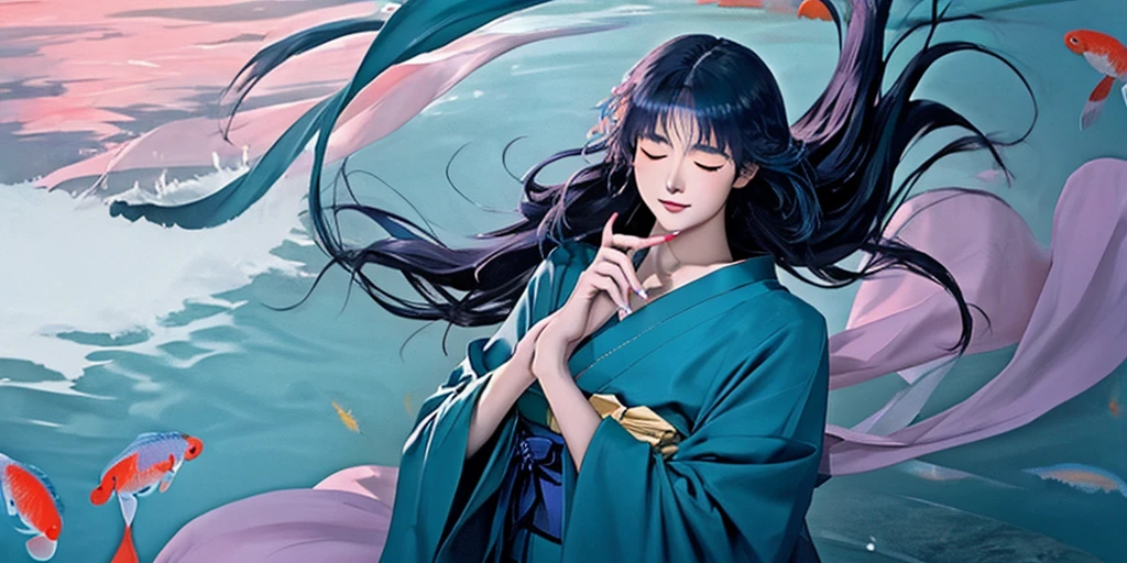JeeYoung Lee, Anne Anderson, Surreal, mysterious, strange, fantastical, fantasy, Sci-fi, Japanese anime, shells of stars, a walk by the seaside with a cat, beautiful perfect voluminous body girl, hyper detailed masterpiece