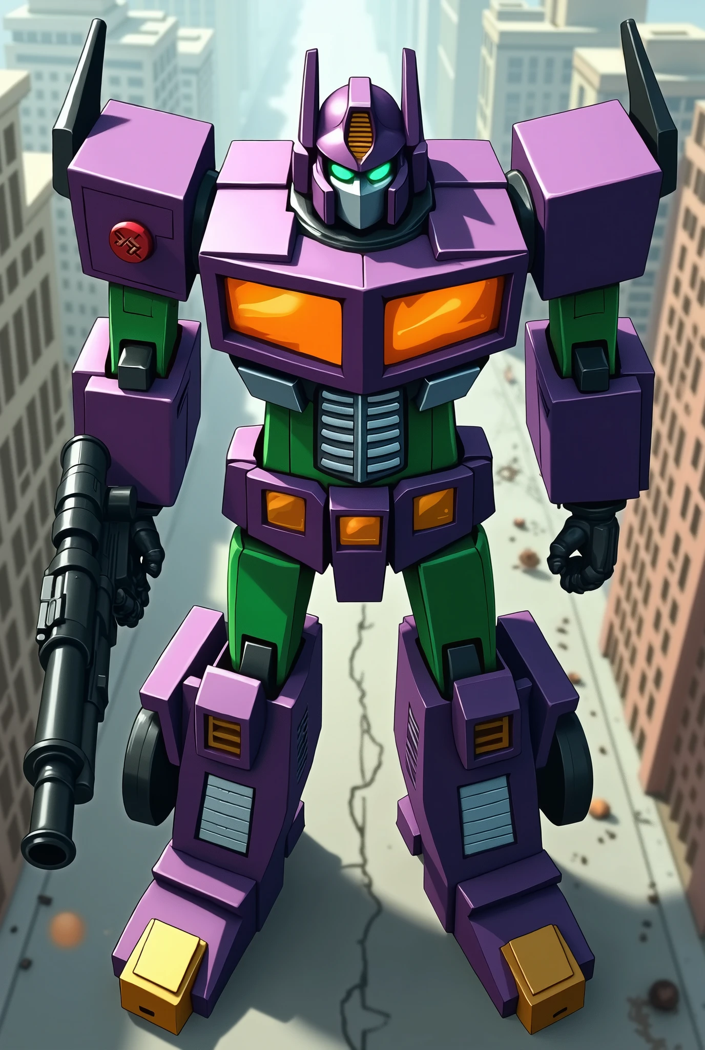 Transformers x Evangelion MP-10 Convoy Mode "Eva" 