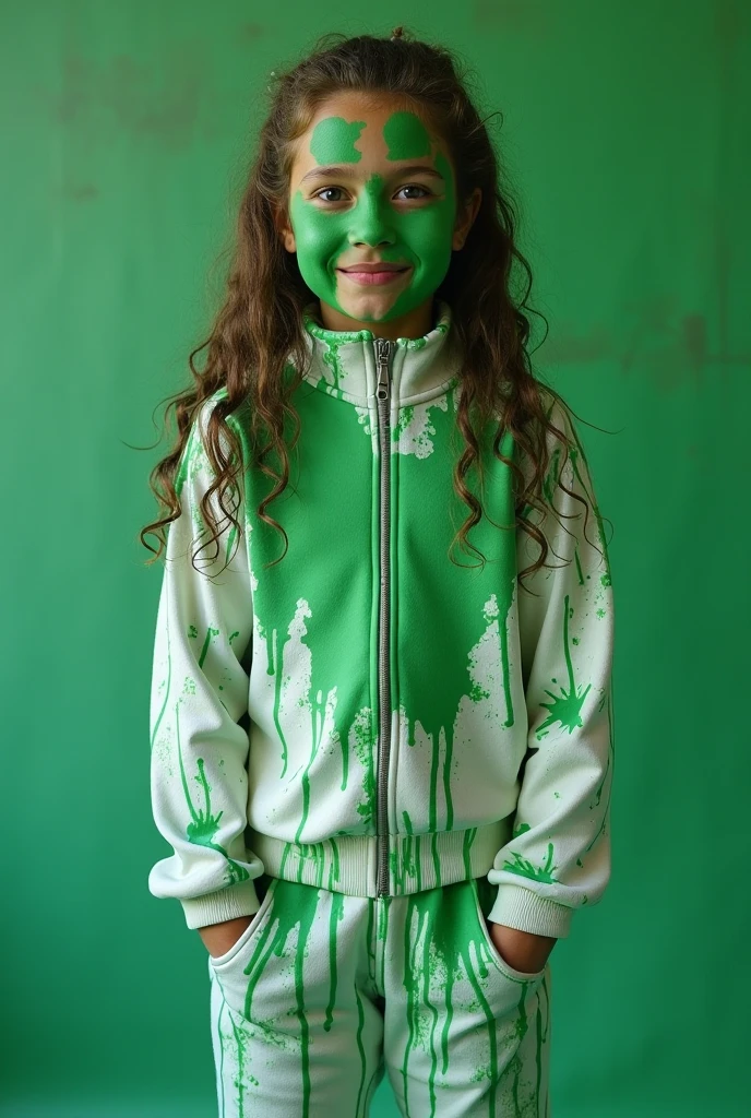 12 year old girl with a big ass farting (green fart cloud)