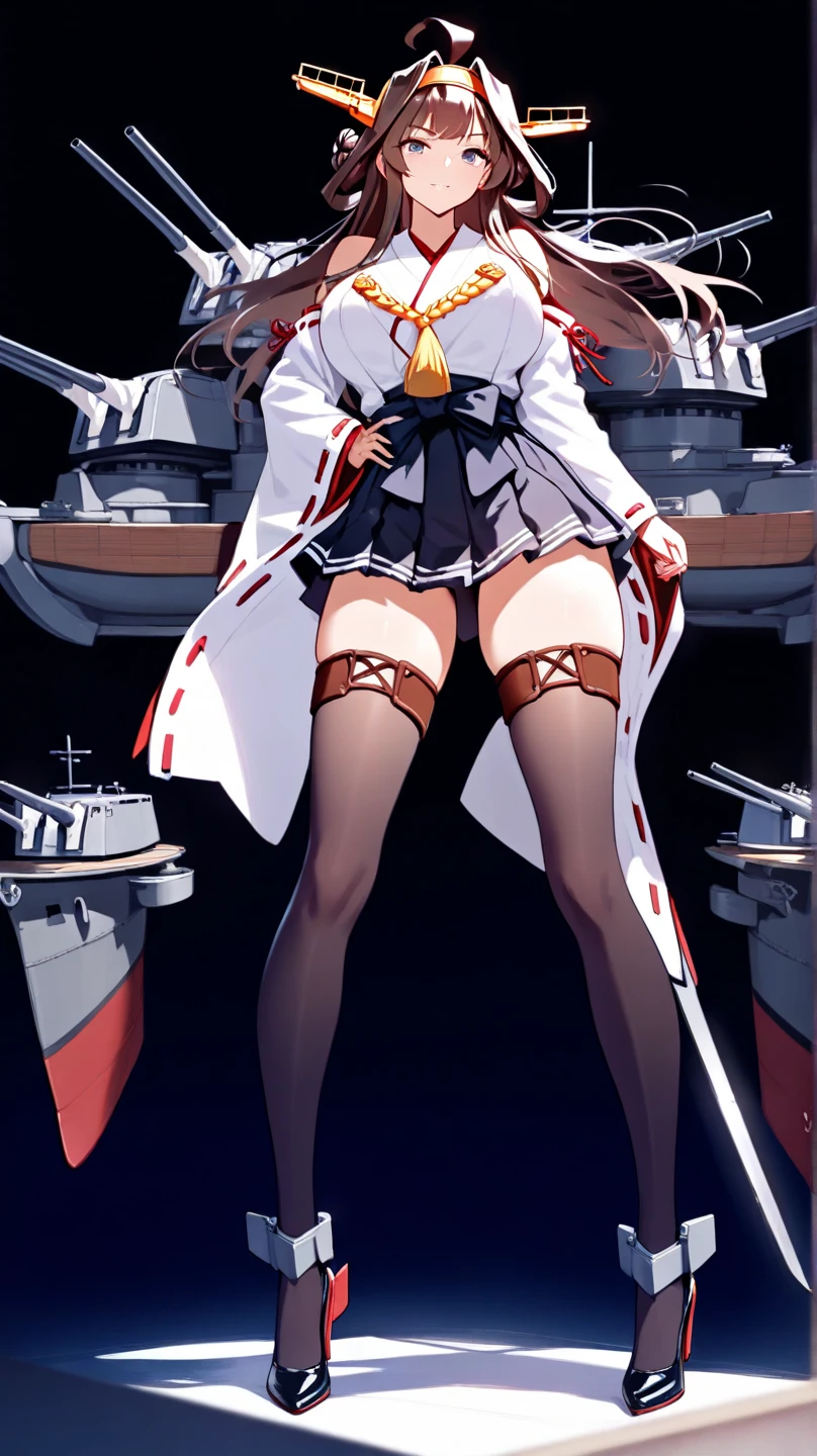 cartoon of a girl with a microphone and a pair of speakers, a sketch inspired by Leiko Ikemura, tumblr, sots art, guilty gear art style, fully robotic!! catgirl, nekomimi, badass pose, digital art from danganronpa, demonic atmosphere, cel - shaded art style, artistic render of reimu hakurei