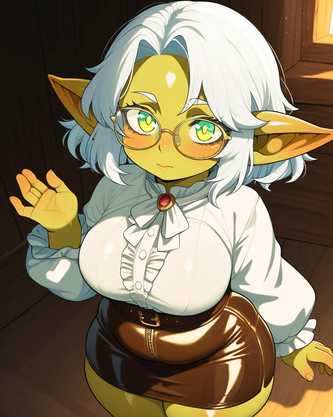 score_5_up, score_6_up, 
score_9,score_8_up,score_7_up,score_6_up,score_5_up,score_4_up), Four beautiful women,（A woman, Cat's eyes, Cat ears and tail, Fangs, ） （A goat horn girl，White short hair，cute，curls，Goat ears）（A purple skin girl、An elf with two horns, Dress elegantly，Smiling，Cheerful posture，Black skirt）（A dragon horn girl，Mature，Big breasts，Wearing gold-rimmed glasses）, Sexy，The background is a tavern