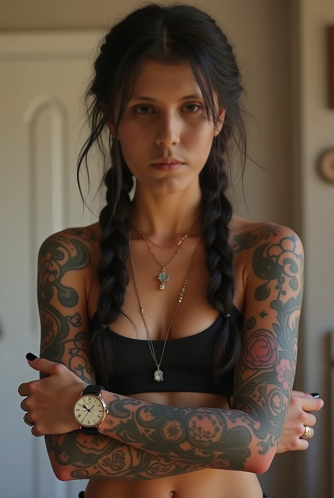 (((Close-up face))). Sexy hot young girl . portrait raw photography ,hyper realistic , detailed face, intricate, realistic skin texture, Hot body, athletic body, Brazilian girl, tattooed girl, wearing a little sexy clothes. natural lighting. Dystopic abandoned background.
