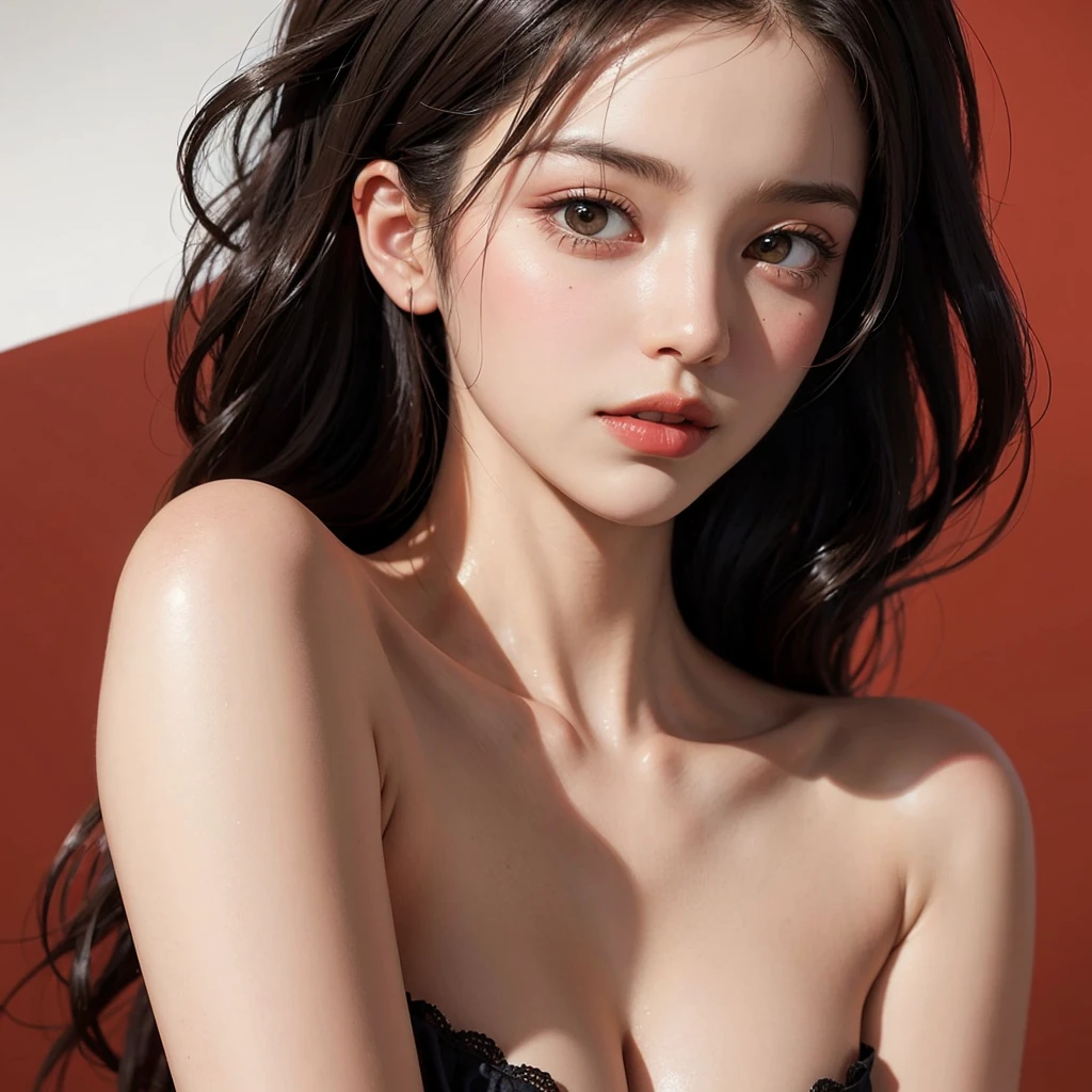 ((highest quality, 8k, masterpiece :1.3)), 1 girl, A cute woman who emphasizes her slender abdominal muscles :1.3, (random hairstyle :1.2), (black sexy bra:1.5), super detailed face, fine eyes, double eyelid, armpit, (nsfw), (asia beautiful girl), young girl, super beautiful, white skin, perfect skin, background in prison, (Sexy expression), licking lips