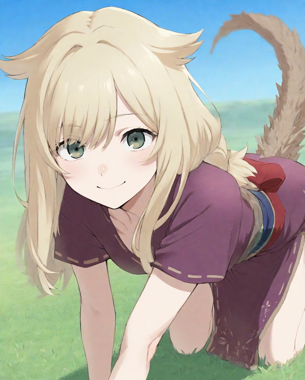 picture quality: (ultra hyper-detailed、Hi-Def、Kyoto Animation Style Anime Illustration、Top Quality Official Art Feature:1.6)、charicature: Detailed beautiful face and eyes、Highly detailed body、Nice hands with very detailed hair、perfect hand、beautifull hands、(1girl in:1.4)、(Chibi:0.8)、(kawaii:1.2)、(a cute:1.2)、(1 loli: 1.1)、Cat's ears、(seducting: 1.2), elegence , (blush on: 0.7), Detailed beautiful face and eyes、Highly detailed body、Nice hands with very detailed hair、perfect hand、beautifull hands、(1girl in:1.4)、(Chibi:0.8)、(kawaii:1.2)、(a cute:1.2)、(boobs loli:0.5)、1 girl、Cat's ears、(Large、cleavage looks bigger、Brown-haired、Semi-long hair with trimmed hair、 Floating hair, Ahoge, Items: Ninja Sword, shuriken, Kunoichi costume,
place: Hidden village or training grounds
State: Engaged in diligent training
Theme style: Action and mysterious world of ninjas