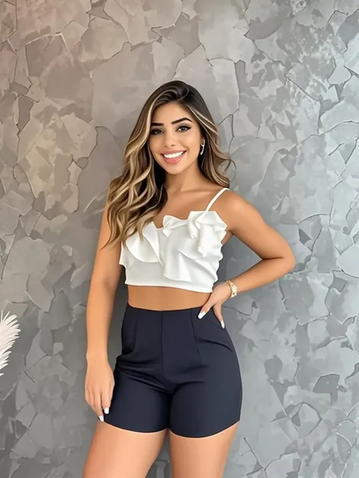８０ 　Mom　MILF　Korean, Lady　large earring　Big choker　navel piercing decoration　A bracelet　Silver Hair　realisitic　Gorgeous Madame Beautiful Mature Woman　sexy　Smile　Gentle woman navel piercing　４K　High quality bank　window　Gorgeous Madame Beautiful Mature Woman　Leather pants