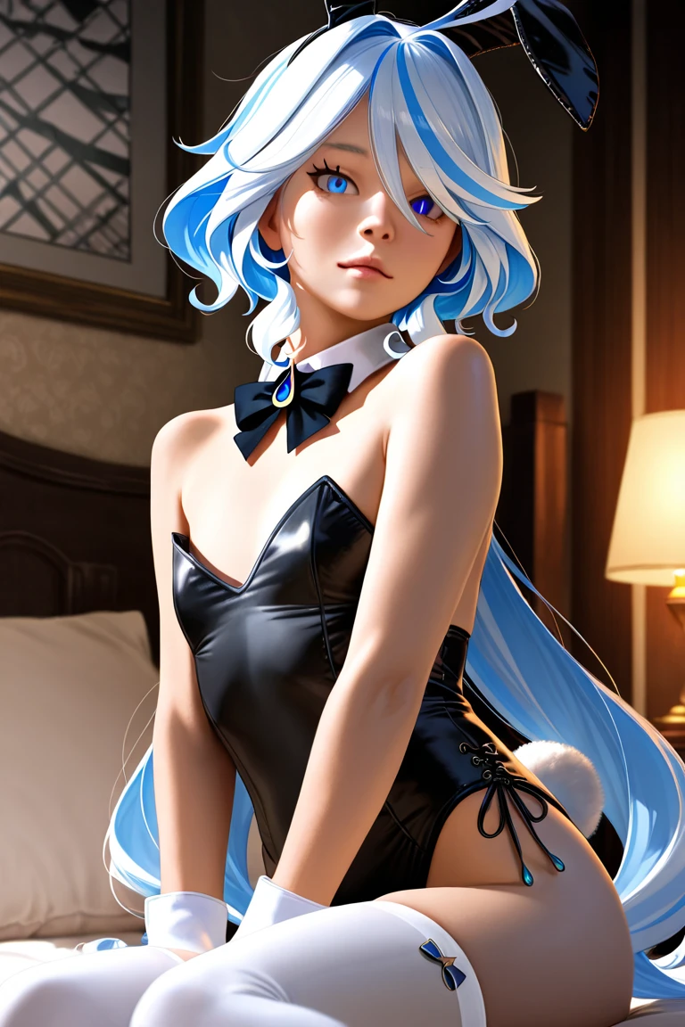 sailor collar,leotard,bow, <lora:Ðдежда кÑпалÑник ÑеÑаÑÑкÑ(sailor collar,leotard,bow,):0.6>,<lora:ФÑиÑен пÑовожаÑÑÐ°Ñ Ð² поÑледний пÑÑÑ(aafrie,long hair, white hair,twintails, pointy ears,earrings, thick eyebrows,(Ñм одеждÑ):0.8>,aafrie, long hair, (white hair), 2twintails, pointy ears, earrings, thick eyebrows,green eyes, small breasts, flat, 1girl in full growth, best quality, masterpiece, ultra-detailed, high quality, perfect nose, highly detailed skin, warm skin tone, defiance512, RAW photo, best quality, high resolution, (masterpiece), dreamlike, dreamy, modelshoot style, analog style, tonemapping, photorealistic, professional photography, sharp focus, HDR, 8K resolution, intricate detail, sophisticated detail, hyper detailed, (depth of field), highlight and shadow, volumetric lighting, cinematic bloom, professional light, looking at viewer, blotchy,