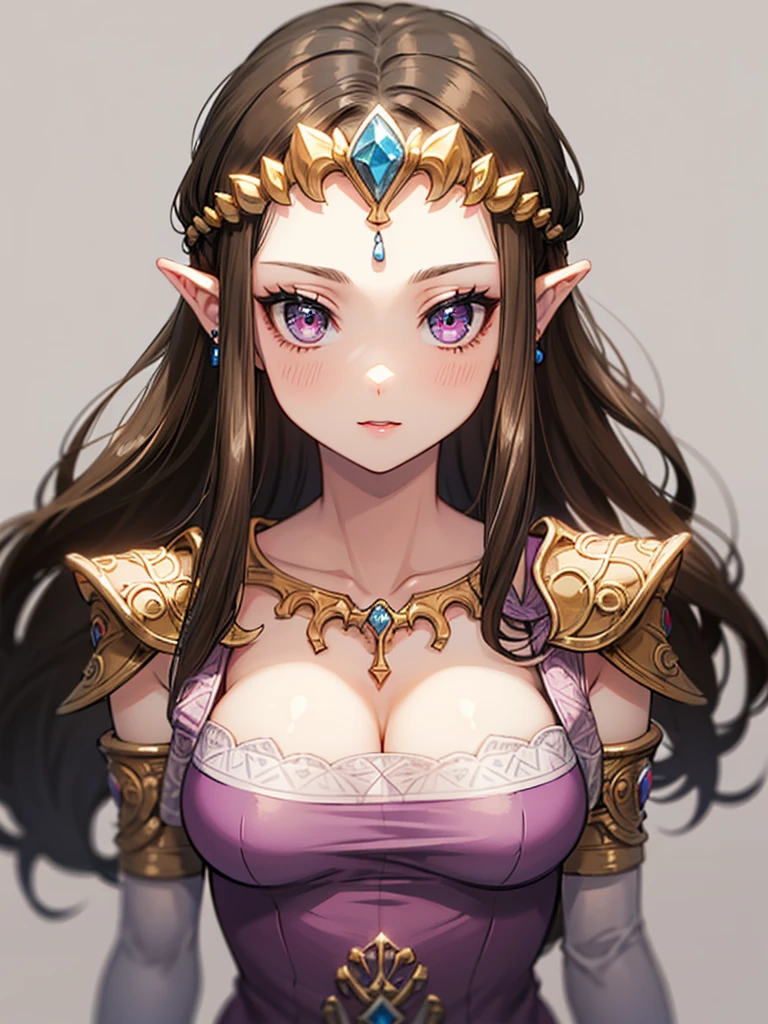 (((Face close-up))),(((No background))),(Close ~ eyes),((((Portrait of a woman alone)))))),((Upper Body)),((alone)),((Exposed shoulders)),Anime art style,masterpiece,(Highest quality), (Super detailed),(Very delicate and beautiful),(alone),(detailedな顔と目),Long eyelashes、(A truly gorgeous jeweled ruffled rococo ball gown dress),(((Mature、Sweaty busty woman,Queen))),((1 Queen in a beautiful embroidery and jeweled absolutely gorgeous rococo ballgown dress with voluminous full length hoop skirt)),((Wavy super long hair)),,Cleavage,(bed),lengthーgloves,((((Side Angle)))),((((Adult Expressions)))),((((Beautiful Face)))),((((dress)))),(()),(((Long Hair)))),((((Disheveled Hair)))),((Cleavage)),((((Dark brown hair)))),Princess Zelda,((chest is slightly exposed)), ((Highest quality)),,(Very detailed) ,((Purple Blouse)),((Hair spreading in the wind)),Brown Hair,(()),, ((Highest quality)), (Very detailed),((detailed)),(((pray))),Nintendo, The Legend of Zelda),,((alone)), ((Highest quality)), (Very detailed), ,