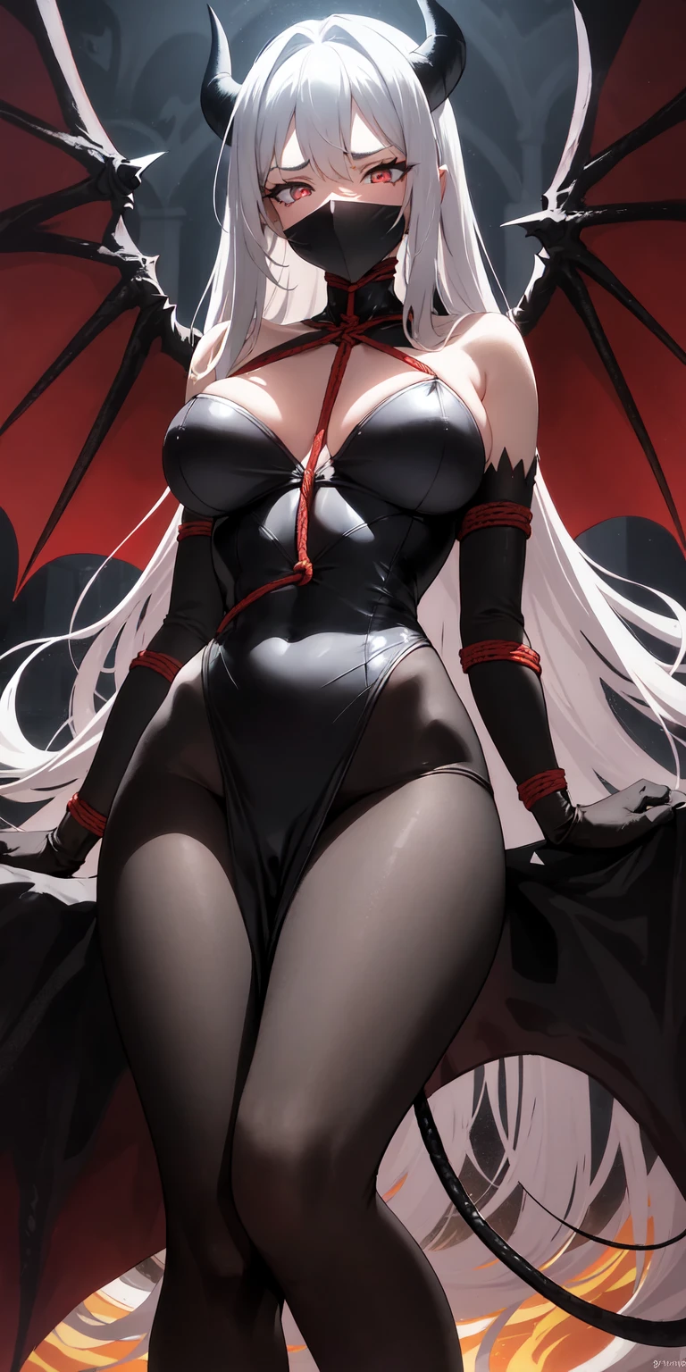 vampire, woman, long silver hairs, pale skin, alluring body, expensive clothes, revealing clothes
