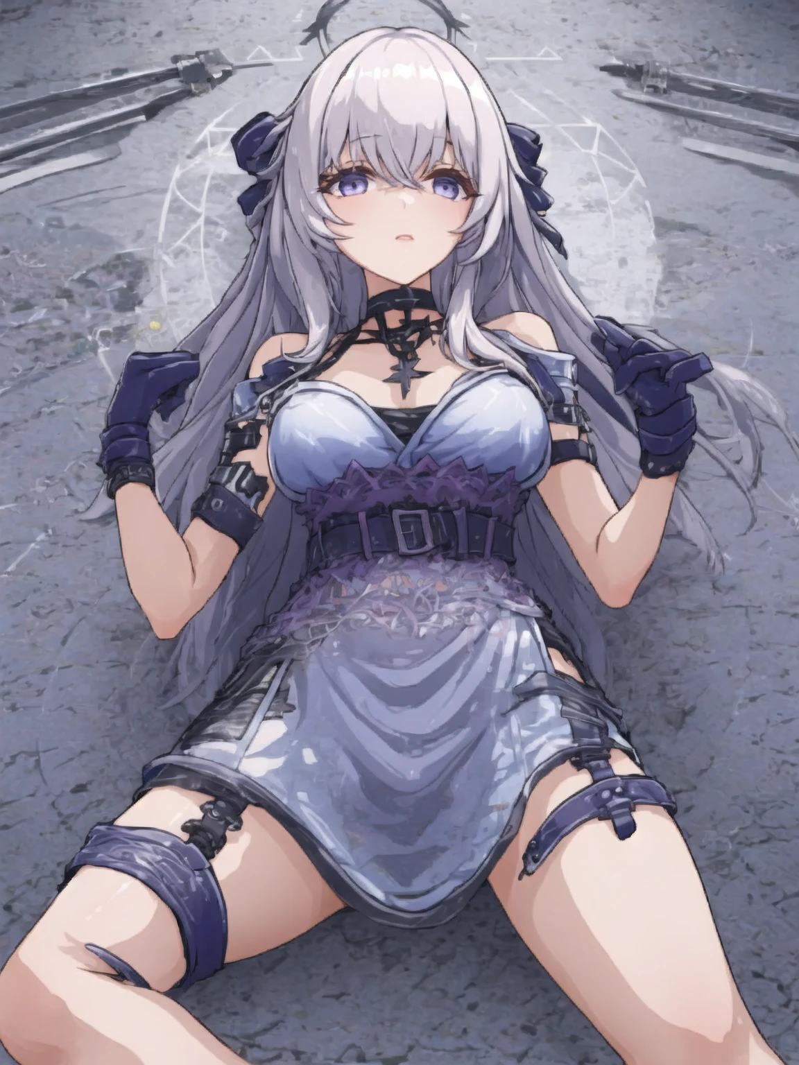 Dystopia、ruins、Erotic、Sexy mesh lace swimsuit
