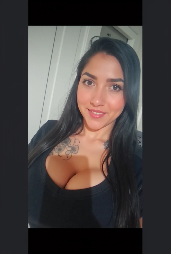 whore sucking a cock, neckline, huge breasts, braids