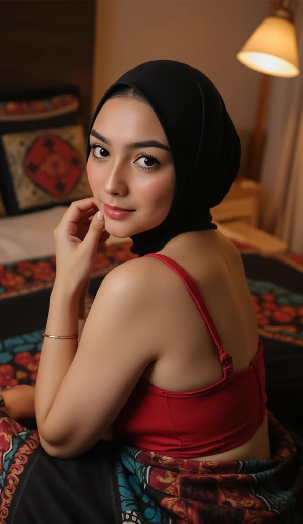 pregnant malay girl wearing hijab lying in hospital bed, wearing pastel blue underwear, bra and panties only, hospital ward background, spread leg open, RAW photo, best quality, masterpiece, high detail RAW color photo, malay girl, professional photograph, (realistic, photorealistic:1.37), (high detailed skin:1.2), high resolution, beautiful detailed eyes, dramatic lighting, cinematic lighting, back light, professional lighting, detailed skin texture, insane details, intricate details, accent lighting, soft volumetric light, bokeh, (dramatic light:1.2), (neutral colors:1.3), cross process,